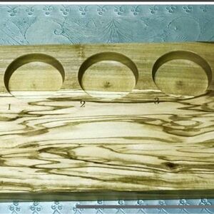 Blockwood 3 Cup Holder Tray